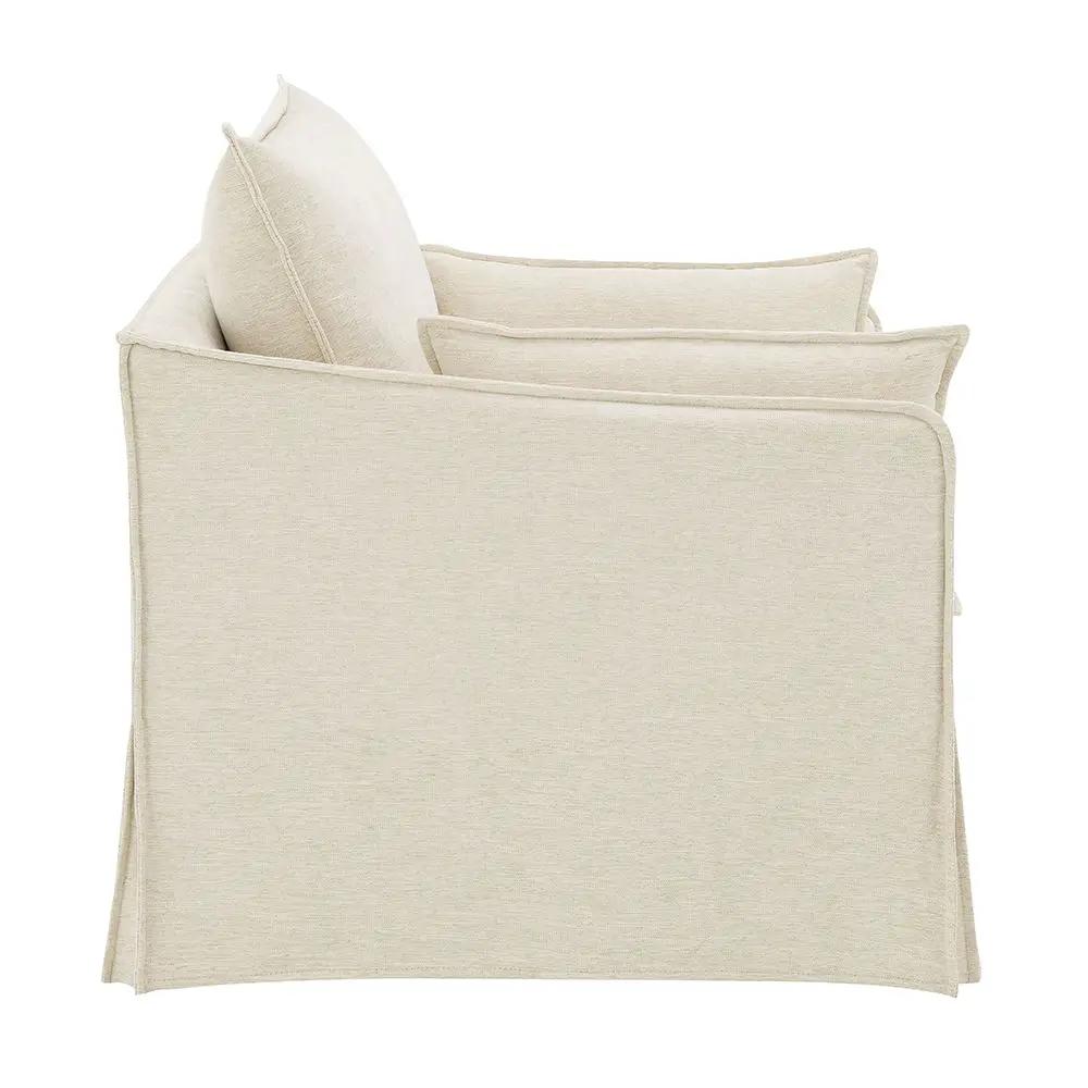 Shane - Chair With 2 Pillows - Beige Linen by Unique Piece Furniture