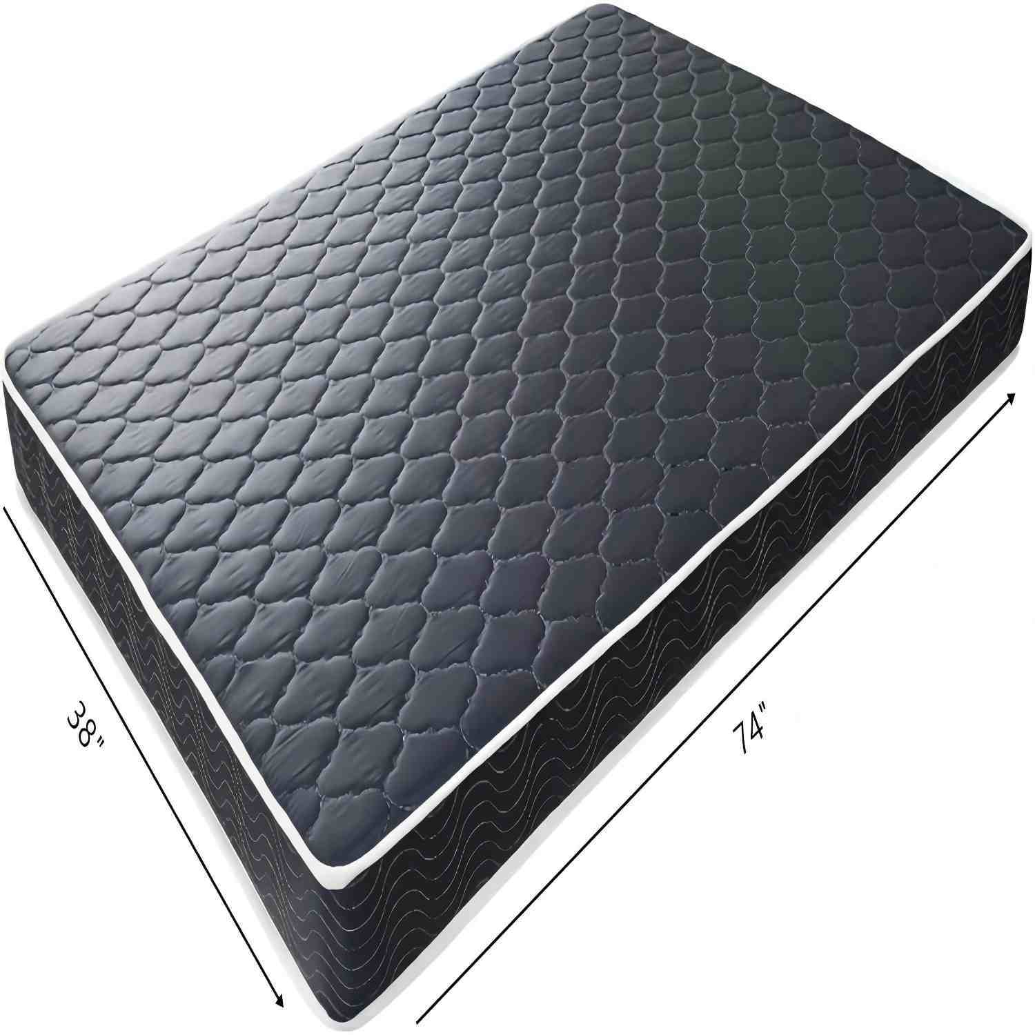 6" Waterproof Foam Mattress - Black / Blue - Twin by HouseOfZazla
