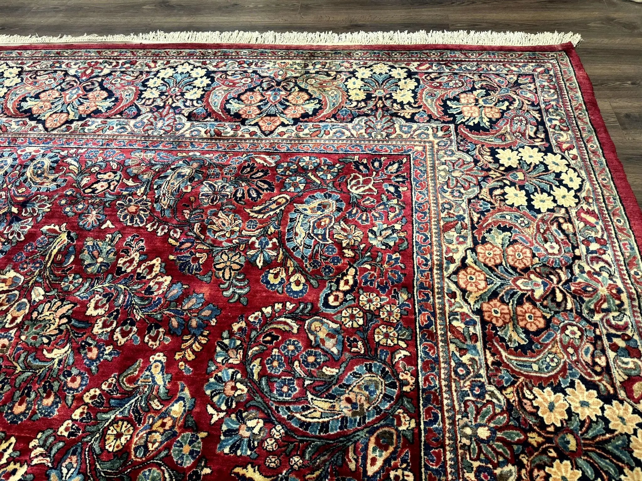 Palace Size Antique Persian Sarouk Rug 12x18 by Jewel Rugs