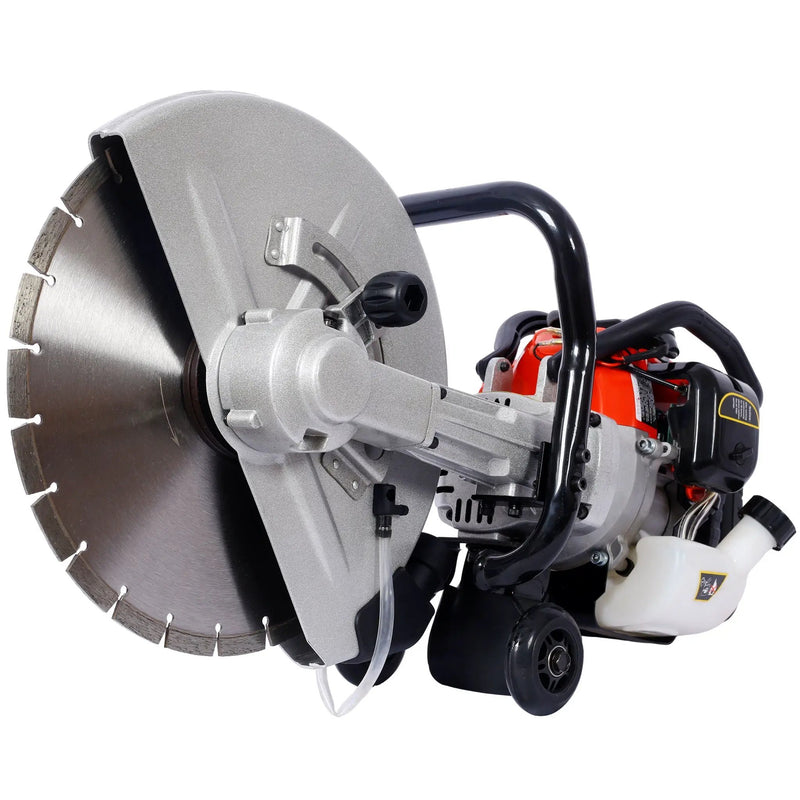 Industrial 52Cc 2 Stroke Gas Powered Concrete Cut Off Saw With Blade Steel - Red by HouseOfZazla