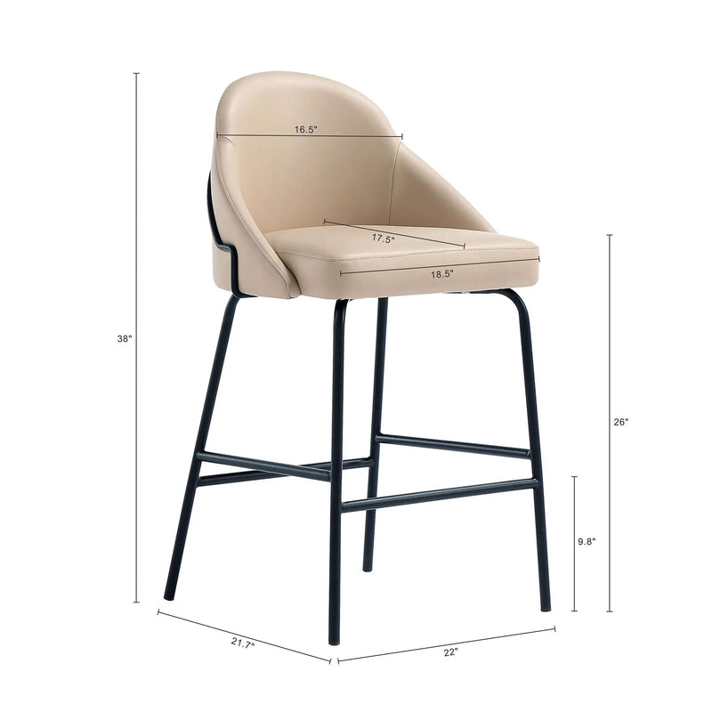 Gracie - Upholstered Counter Stool by HouseOfZazla