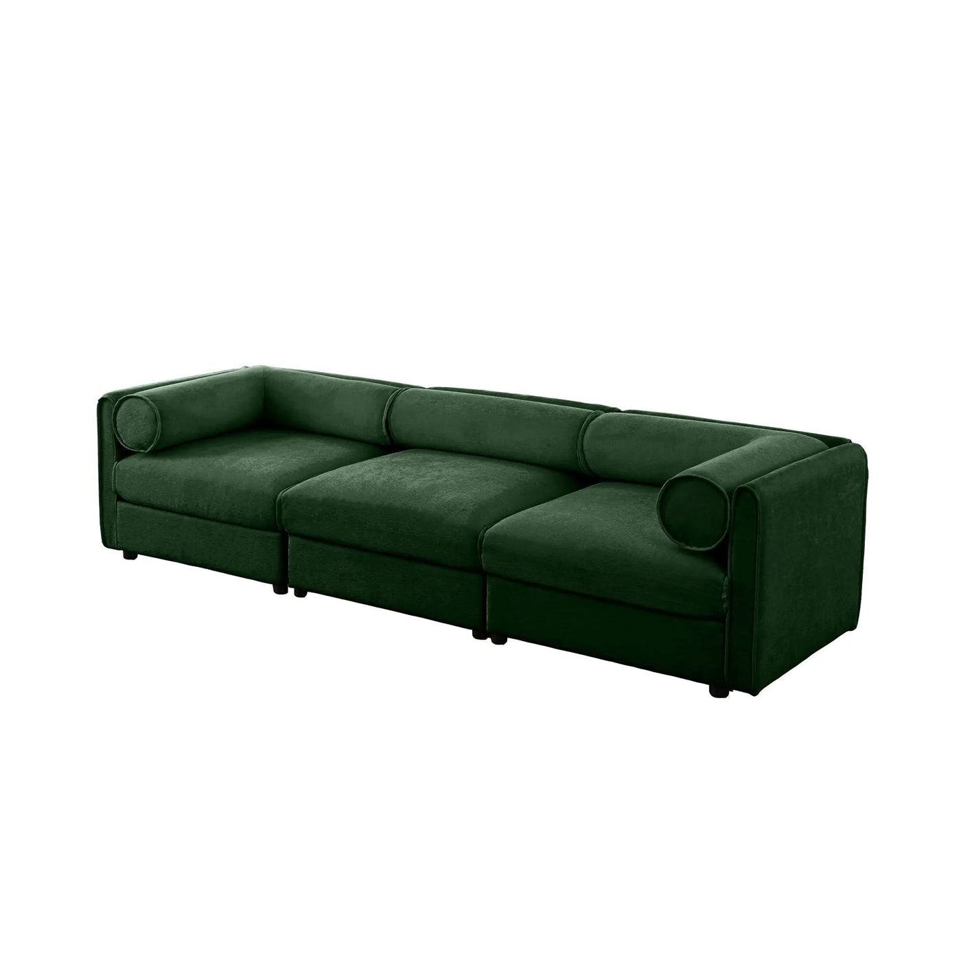 Stylish Sofa With Storage Seat And Cylindrical Backrest by Unique Piece Furniture