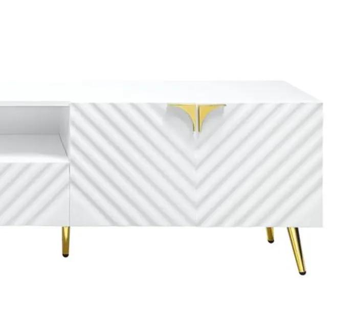 Gaines - High Gloss TV Stand - White by Unique Piece Furniture