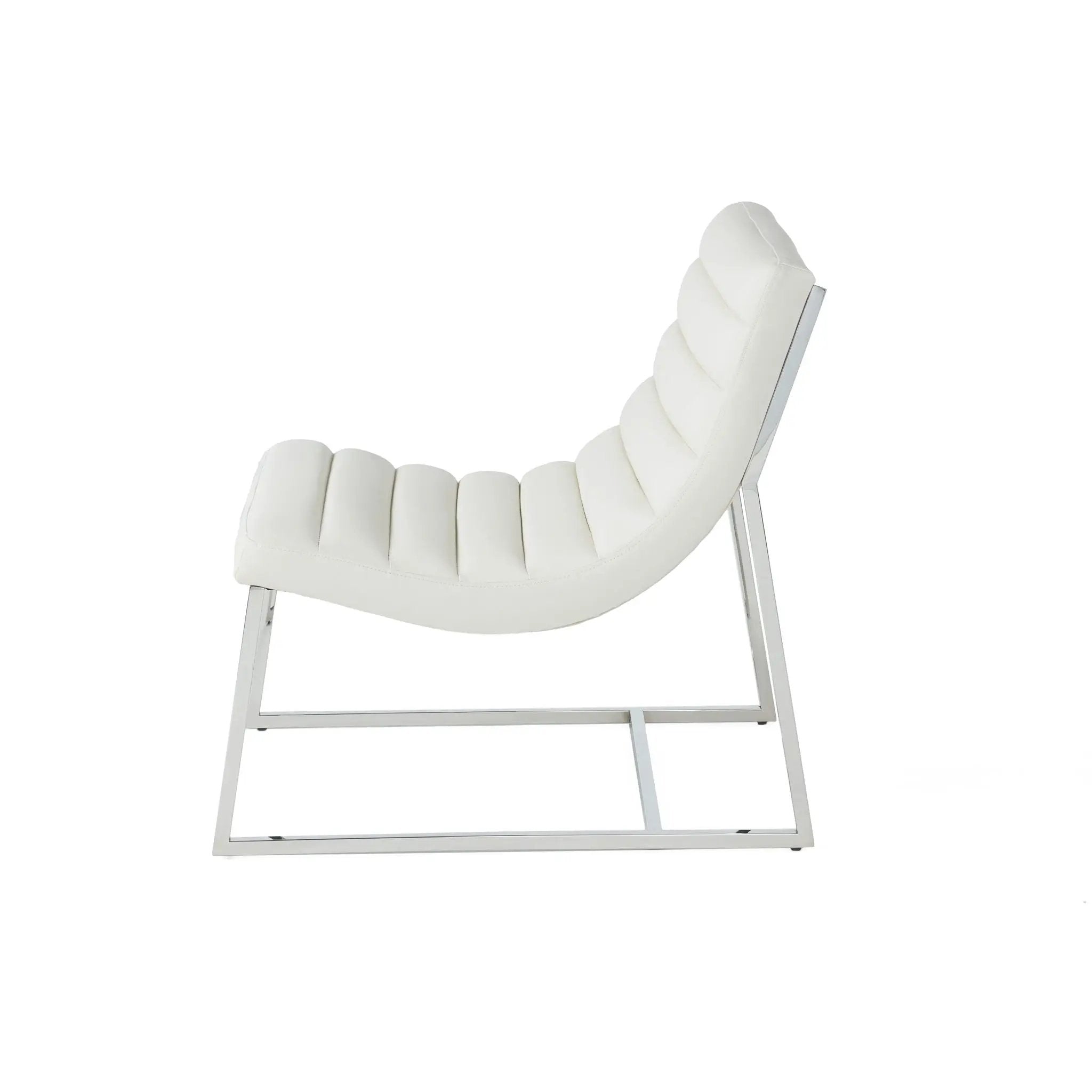 Wilmouth Roll Occasional Chair - White by HouseOfZazla
