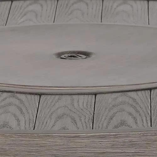 Tenaya Round Wicker Fire Pit Table – Wood-Grain 42" by Outdoor-USA®
