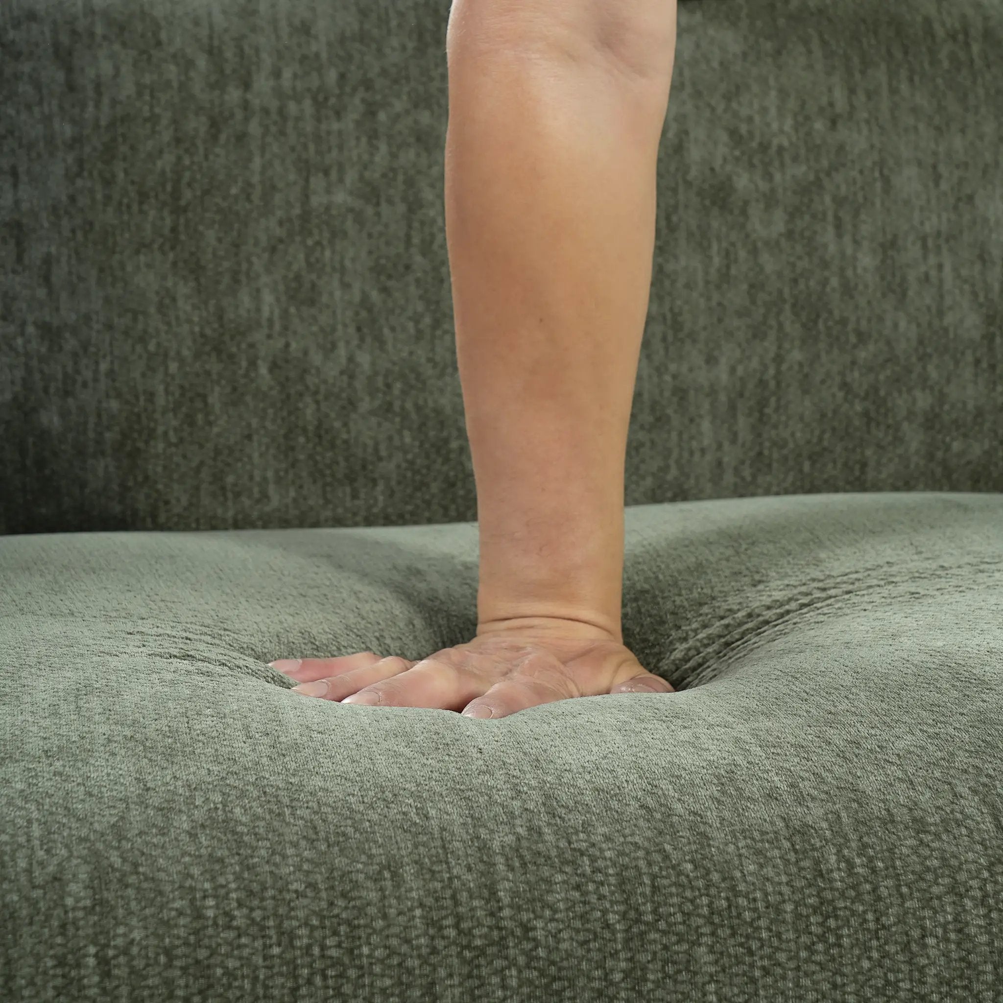 87.4" Modern Minimalist Curved Block Sofa by HouseOfZazla