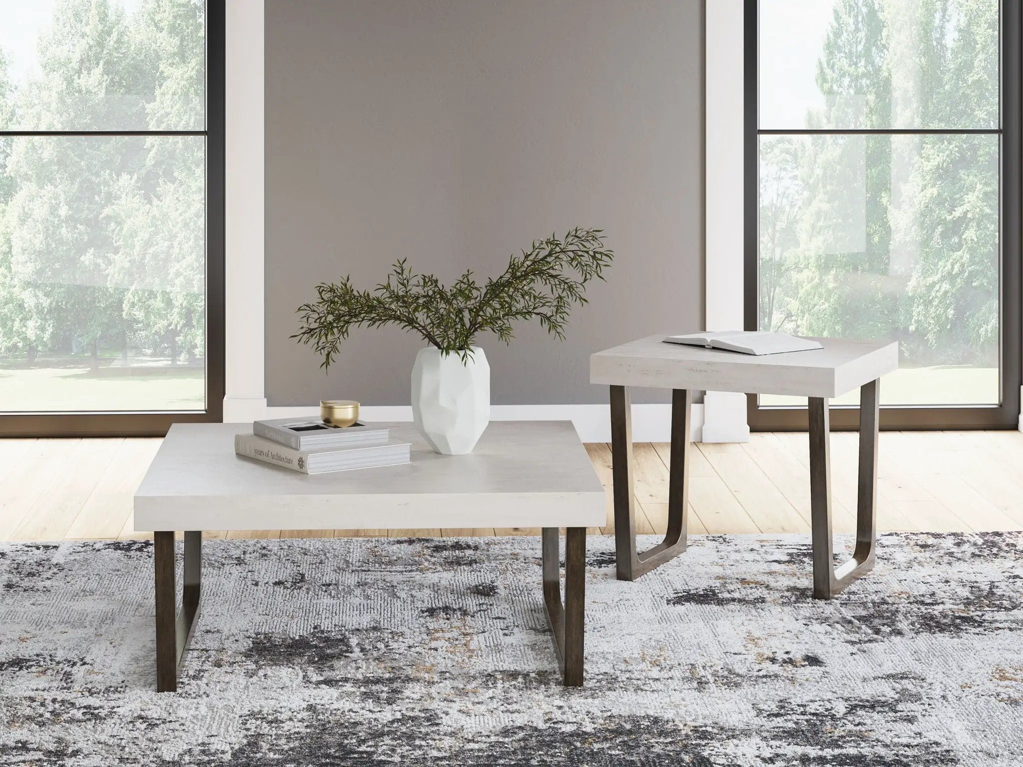 Westenfort - Occasional Table Set (Set of 2) - Espresso / Gray by Unique Piece Furniture