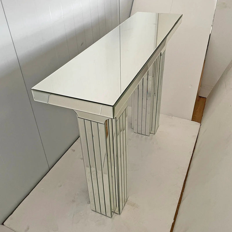 Mirrored Console Table Wide Bling by HouseOfZazla