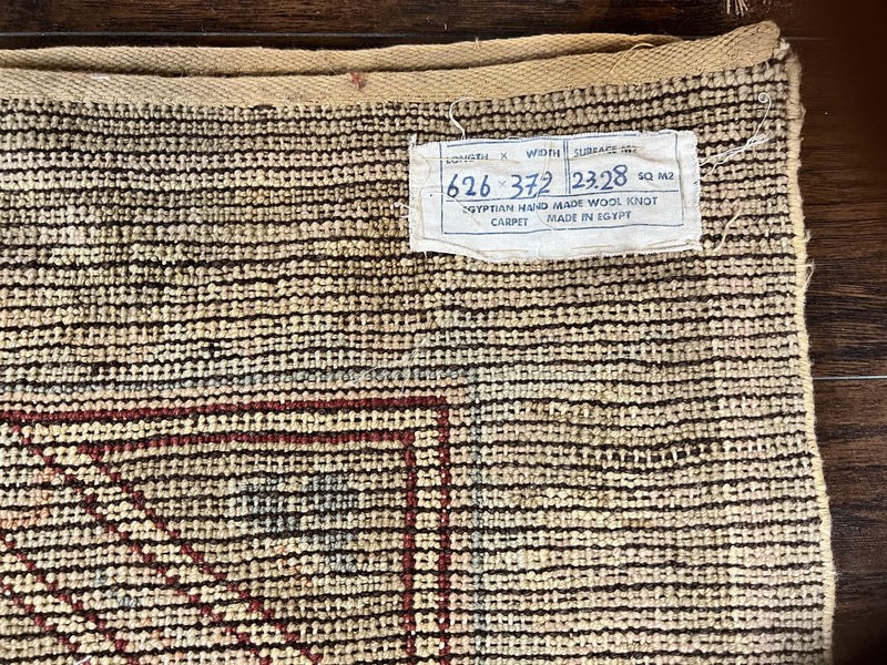 Large Egyptian Oushak Rug 12x21, Wool Handmade Vintage Carpet, Allover Pattern, Oversized 12 x 21 ft Traditional Rug by Jewel Rugs