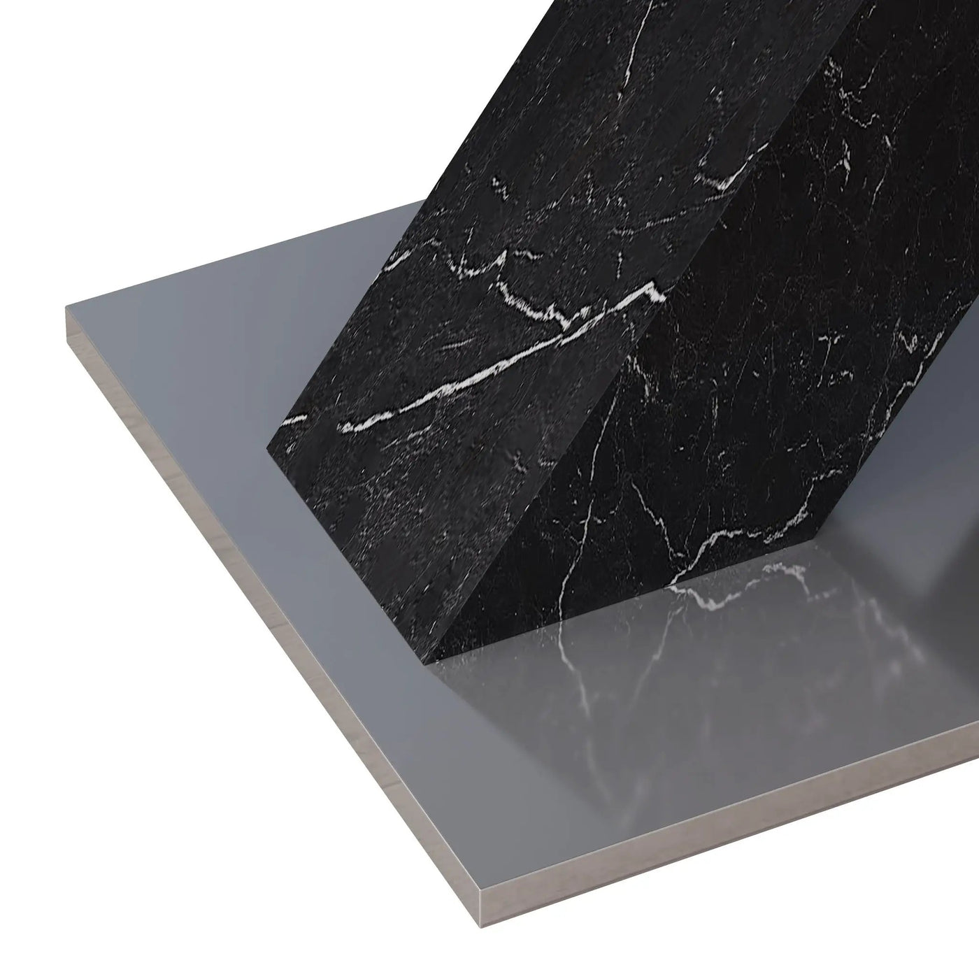 Modern Rectangle Dining Table With Stretchable TopAnd X Shape Legs by HouseOfZazla