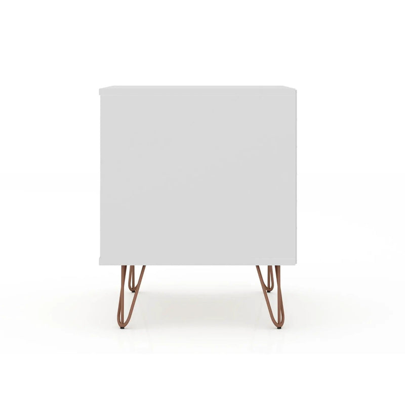 Rockefeller - Nightstand With 2 Drawers - White by HouseOfZazla