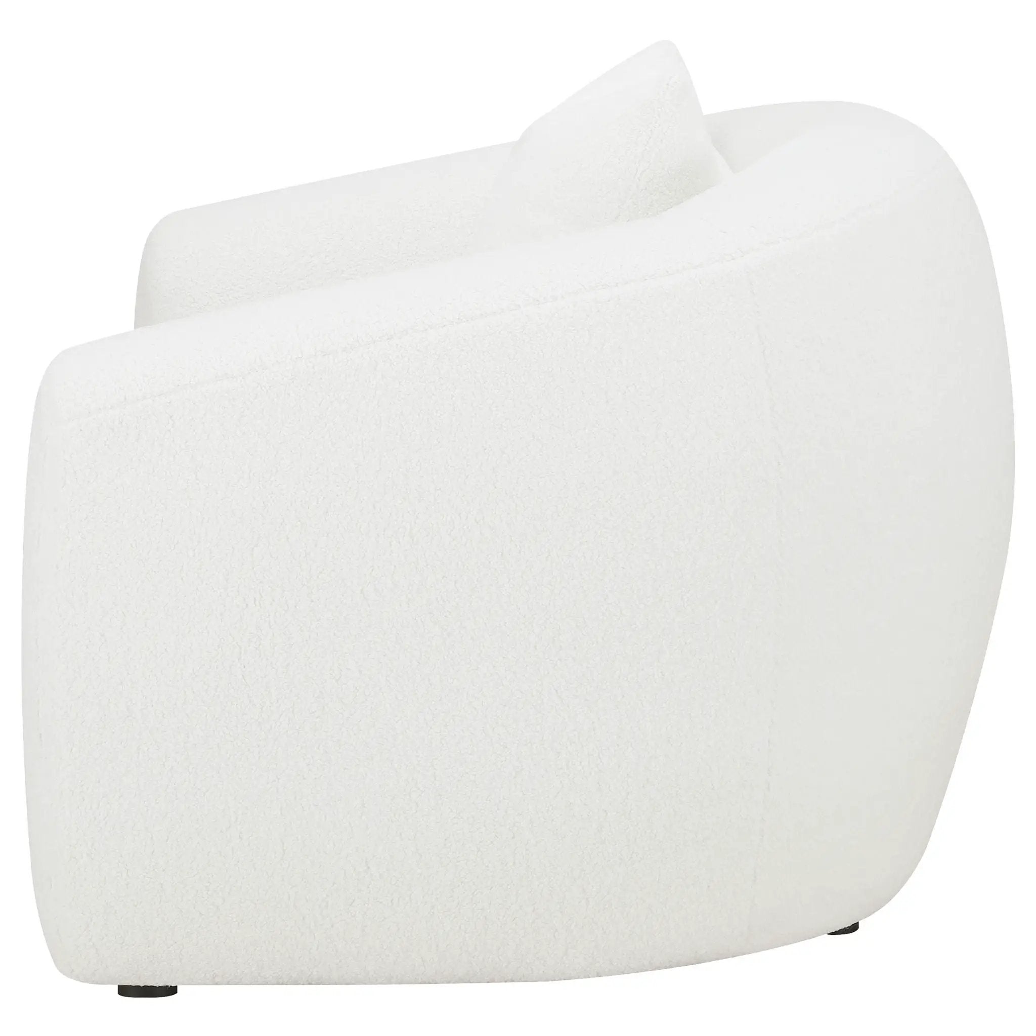 Isabella Faux Sheepskin Upholstered Accent Chair Natural by Unique Piece Furniture