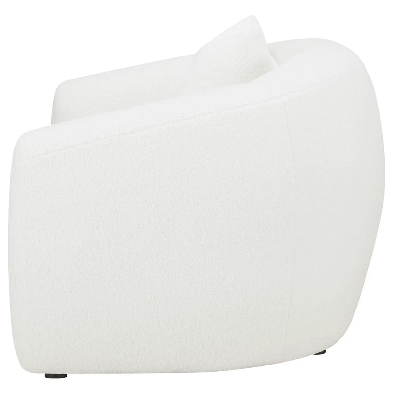 Isabella Faux Sheepskin Upholstered Accent Chair Natural by Unique Piece Furniture