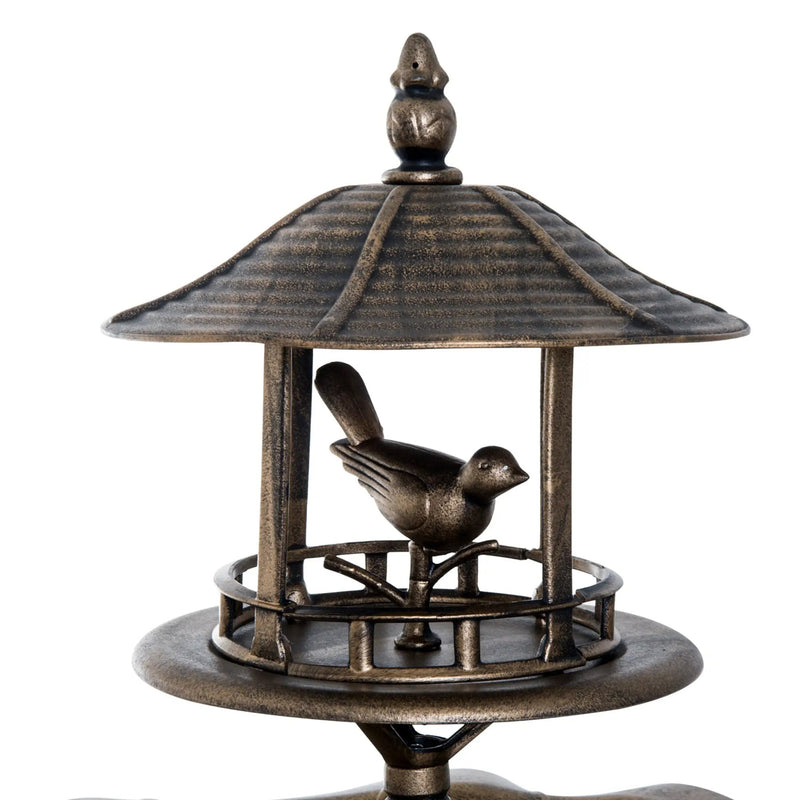 Outsunny 3-in-1 Garden Bird Bath Bowl Pedestal with Bird Feeder and Planter by HouseOfZazla
