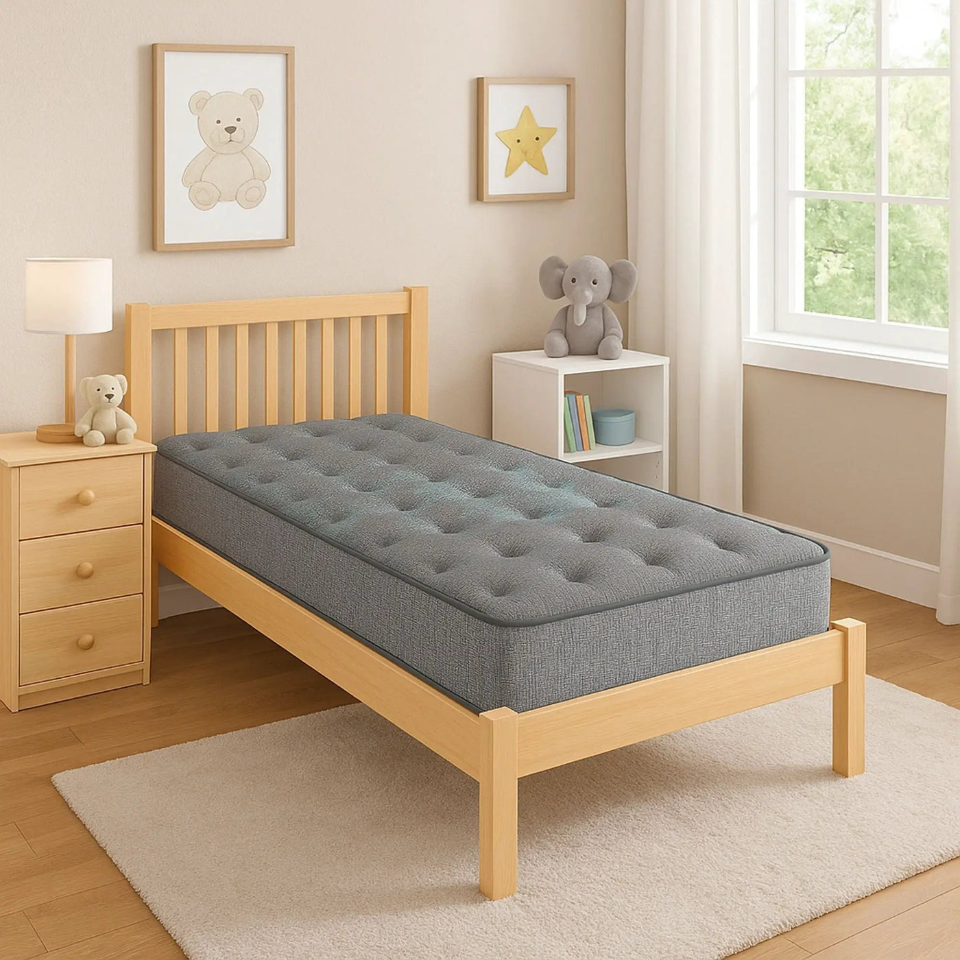 Comfort Care - 9" 2 Sided Foam Core Mattress, Medium Comfort by HouseOfZazla