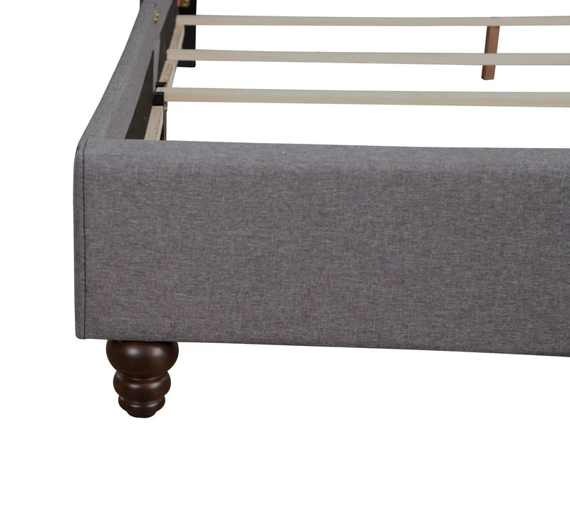 Nailhead Bed Transitional Vibrant by Unique Piece Furniture