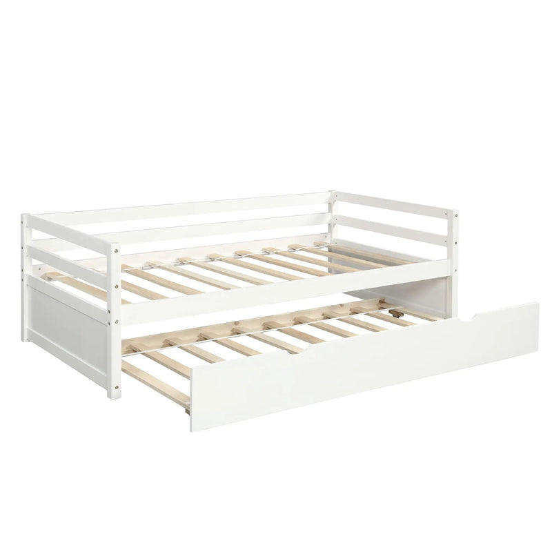 Twin Daybed With Trundle Frame Set by HouseOfZazla