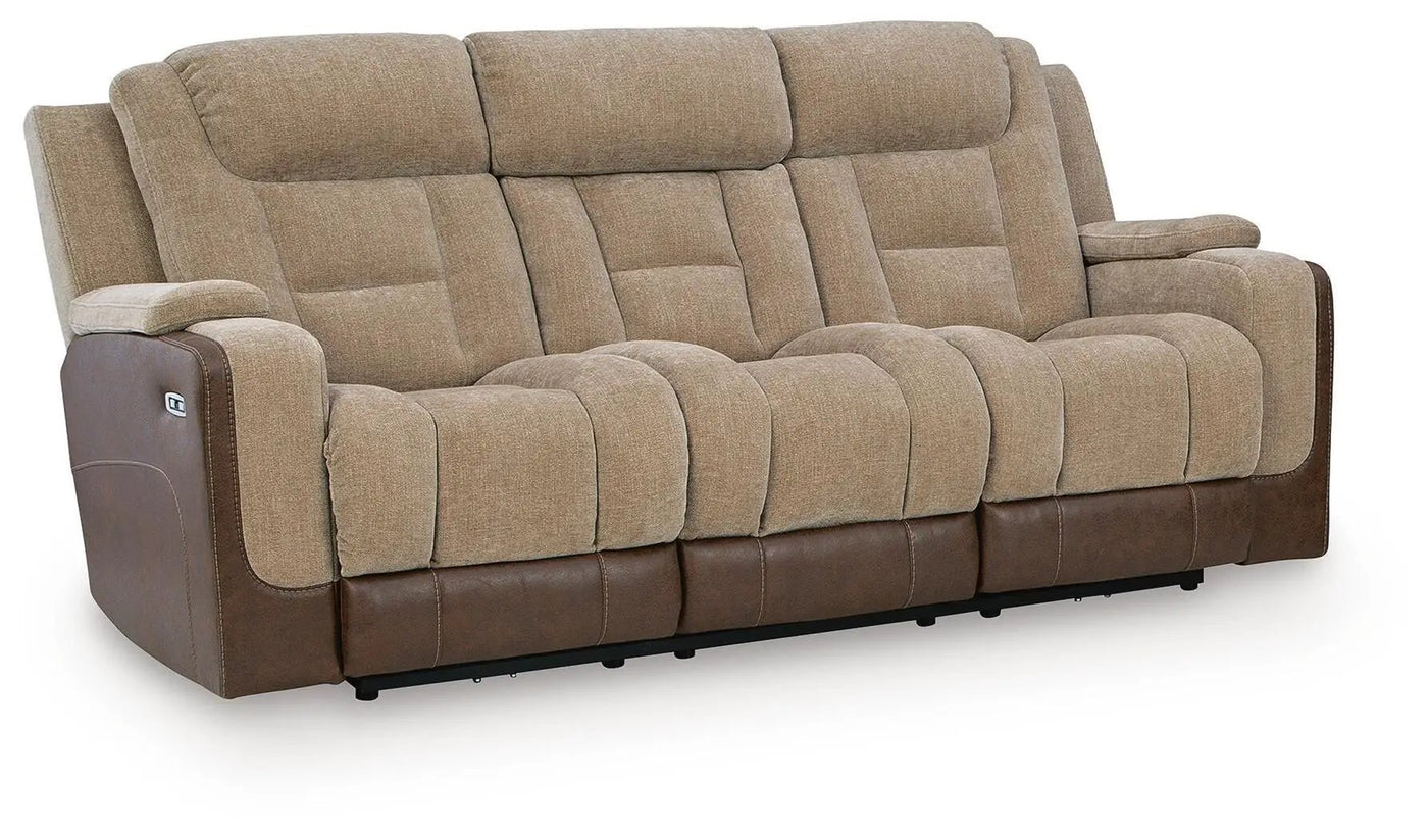 Mixed Motion - Power Reclining Sofa With Adjustable Headrest by Unique Piece Furniture