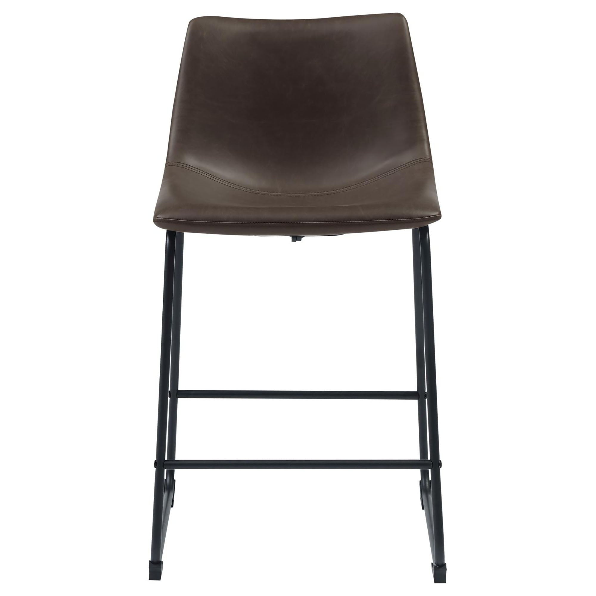 Armless Counter Height Stools (Set of 2) - Brown by HouseOfZazla