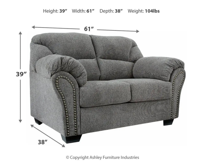 Allmaxx - Loveseat - Pewter by Unique Piece Furniture