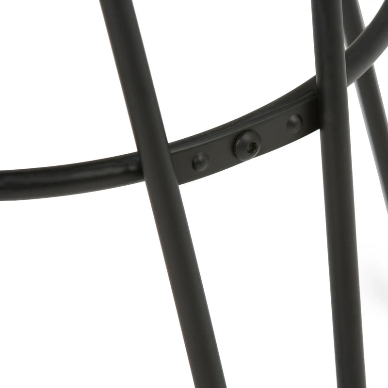 Simeon - Multifunctional Metal Stool With Wood Seat by Unique Piece Furniture