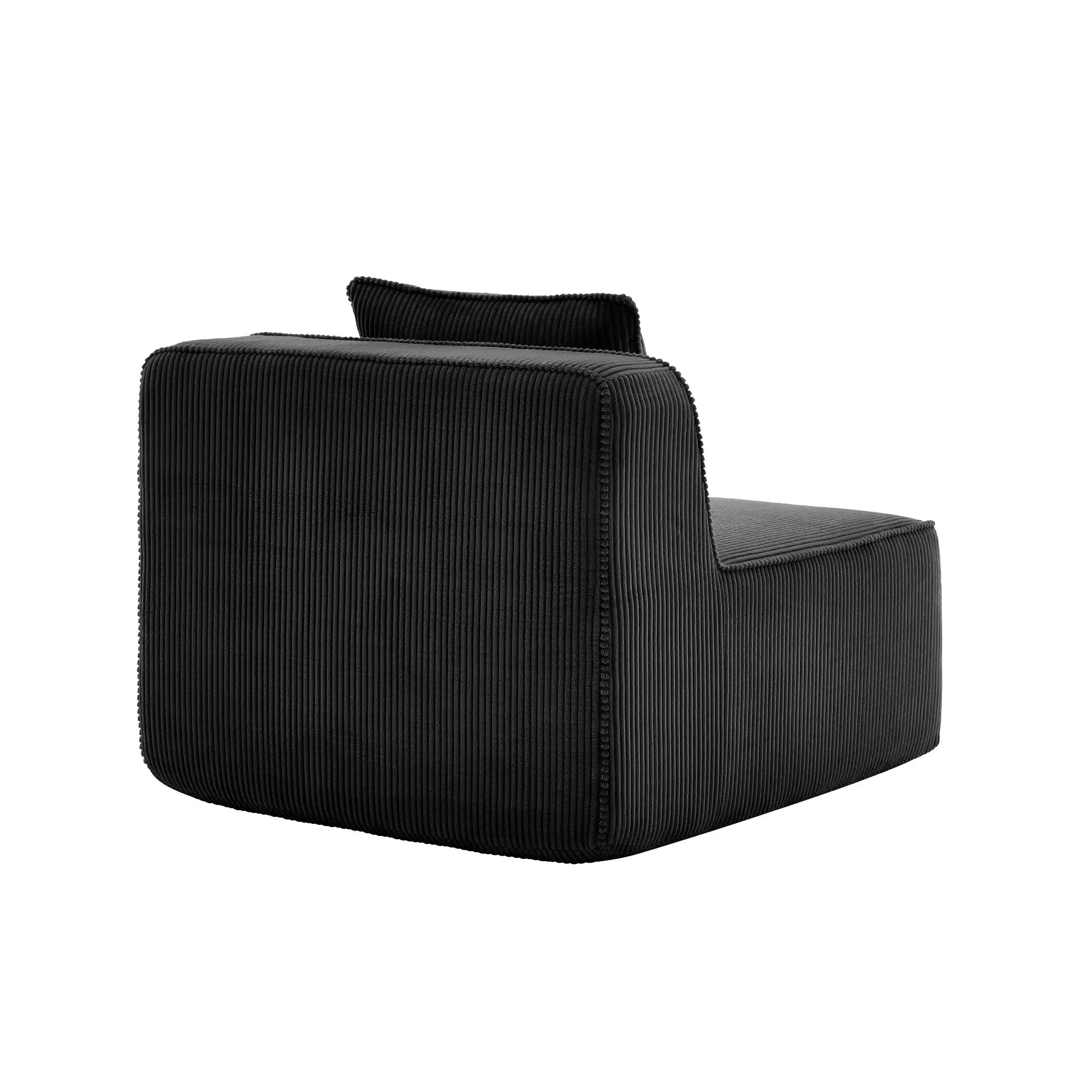 Armless Sofa With Pillow Corduroy by HouseOfZazla
