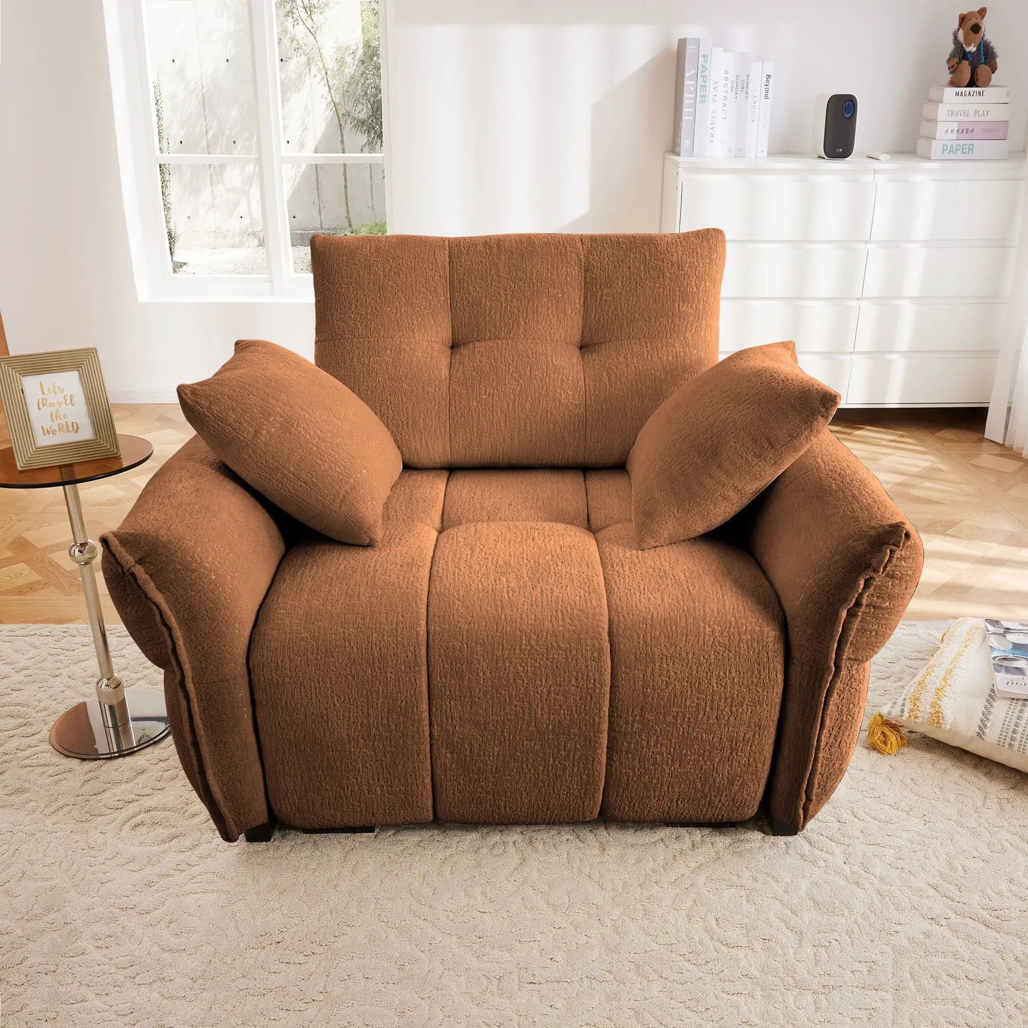 Modern Ergonomic Single Seater Sofa With High Resilience Cushions by Unique Piece Furniture