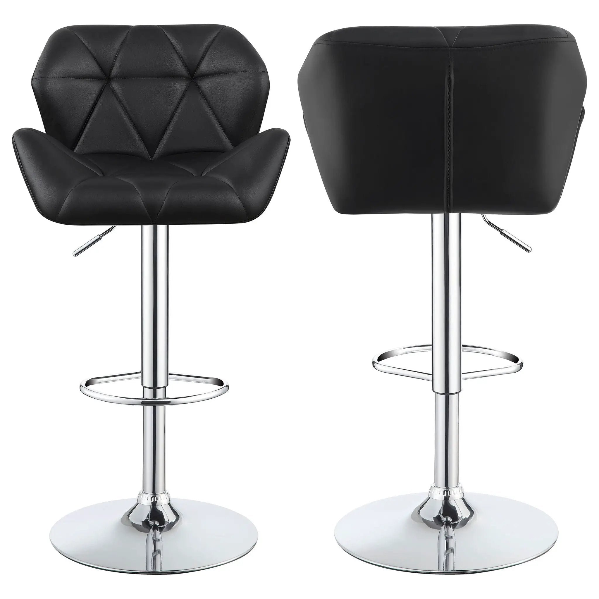 Adjustable Bar Stool With Height-Adjustable Base (Set of 2) by HouseOfZazla