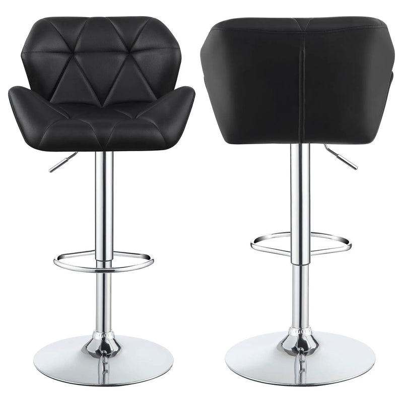 Adjustable Bar Stool With Height-Adjustable Base (Set of 2) by HouseOfZazla