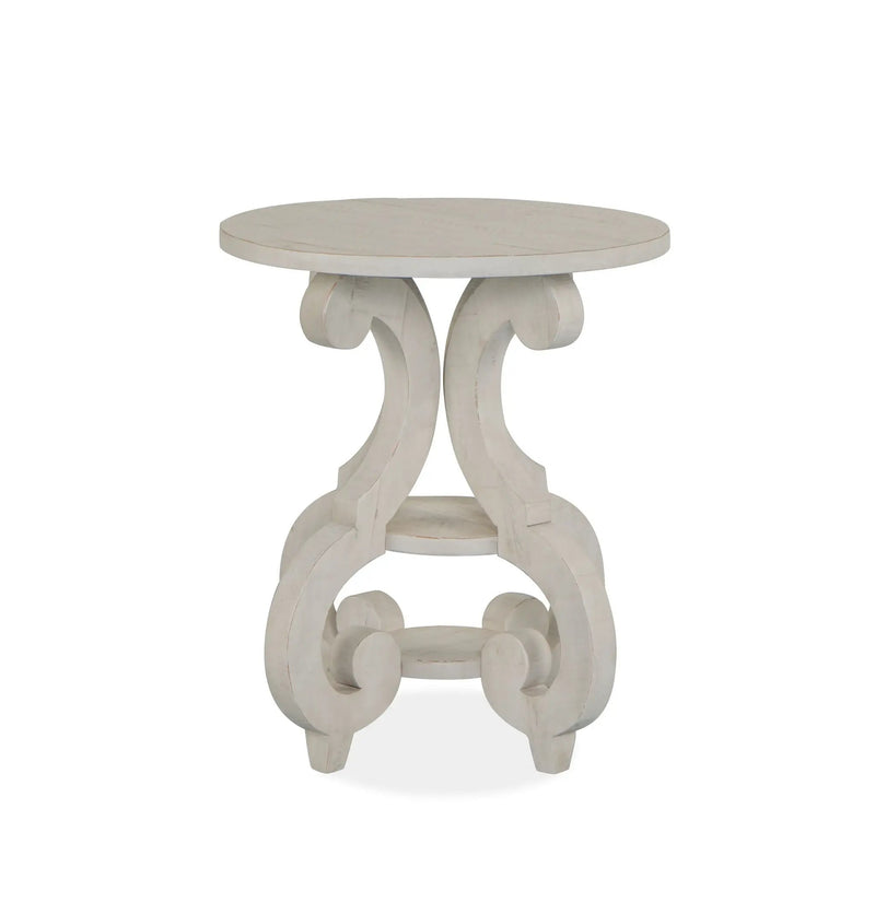 Bronwyn - Round Accent Table - Alabaster by Unique Piece Furniture