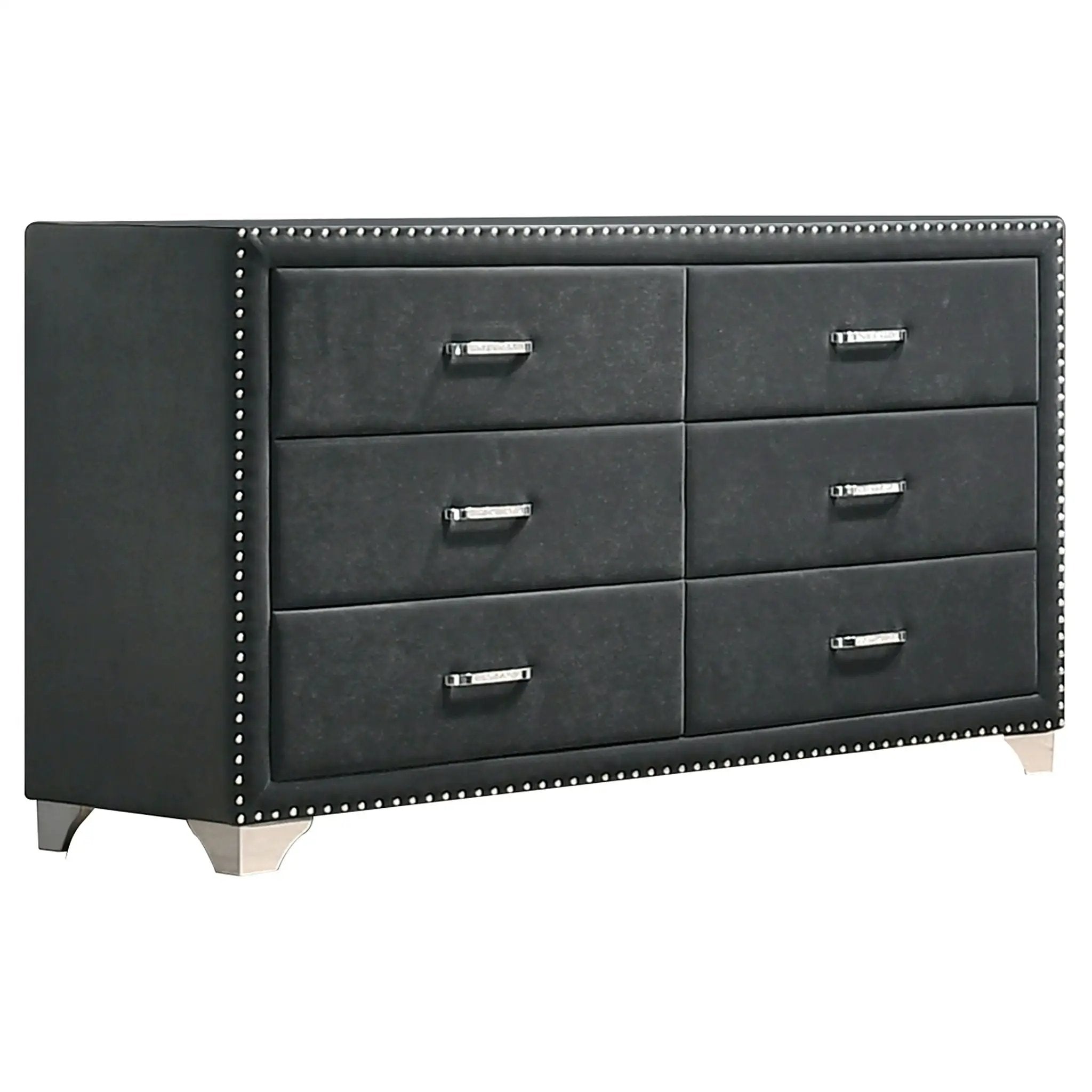 Melody 4-piece Eastern King Bedroom Set Grey by Unique Piece Furniture