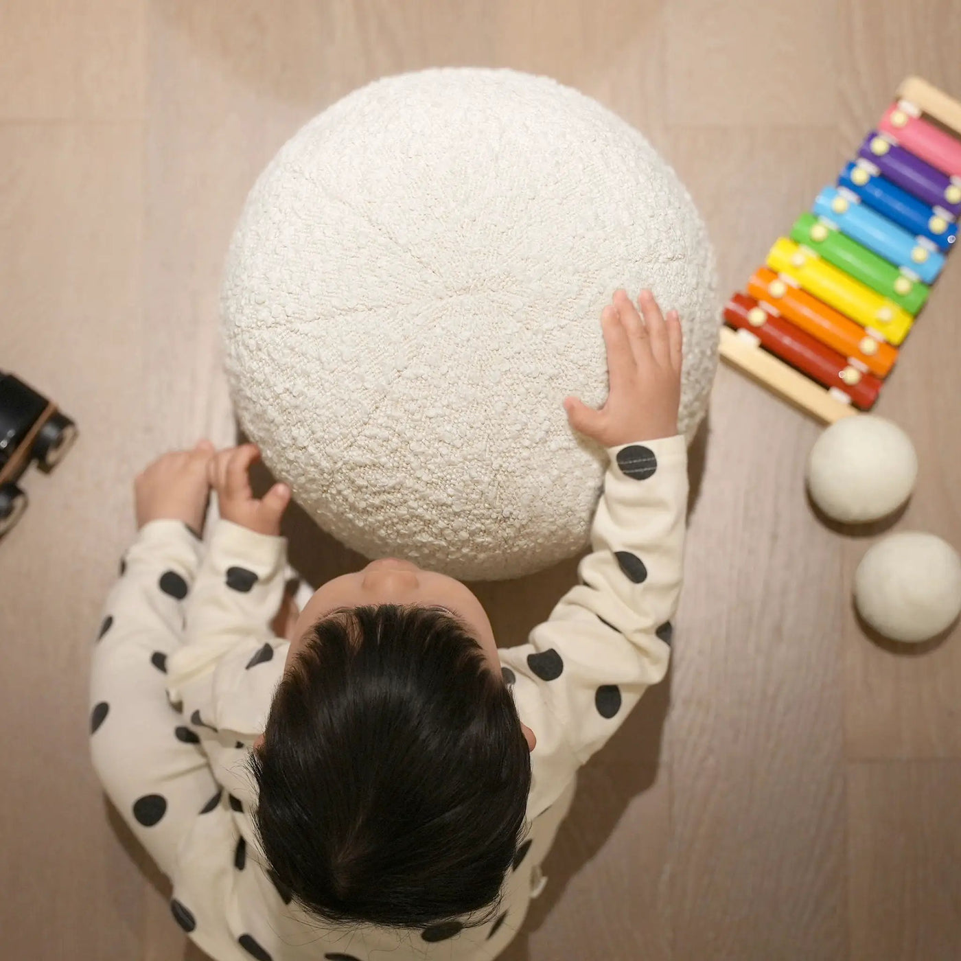 Luna - Round Sphere Accent Ball Throw Pillow by Unique Piece Furniture