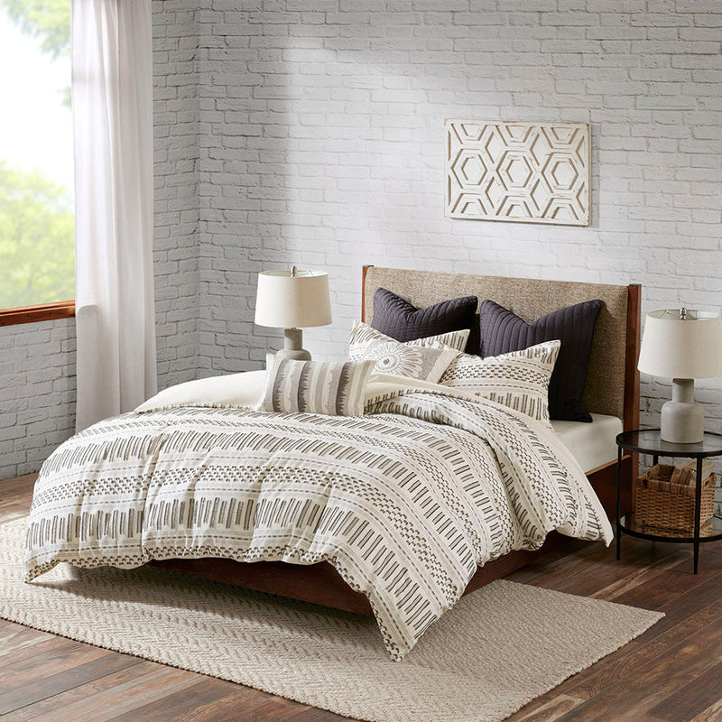 Full/Queen Cotton Jacquard Duvet Cover Mini Set by HouseOfZazla