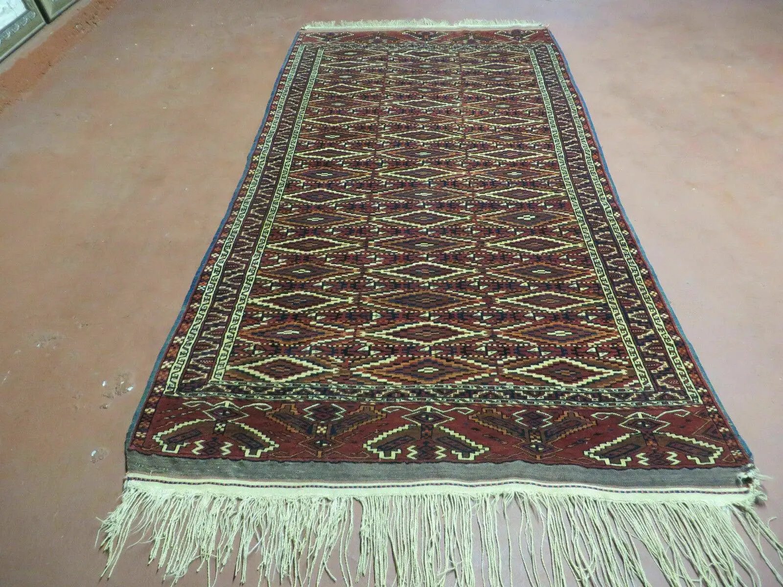 4' X 8' Antique Handmade Russian Bokhara Turkoman Yamud Wool Rug Carpet Nice by Jewel Rugs