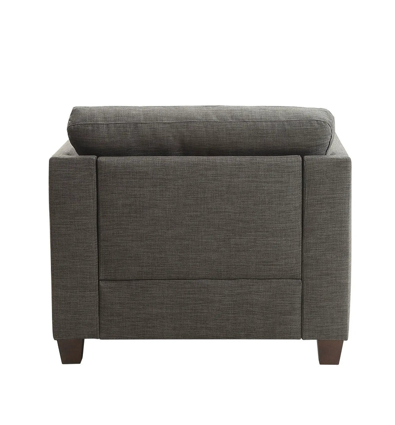 Laurissa - Chair With 3 Pillows - Light Charcoal by Unique Piece Furniture