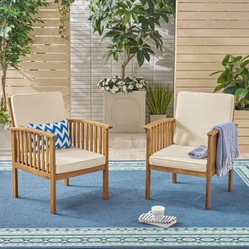 Patio Set Outdoor Acacia Wood Furniture Sets by HouseOfZazla