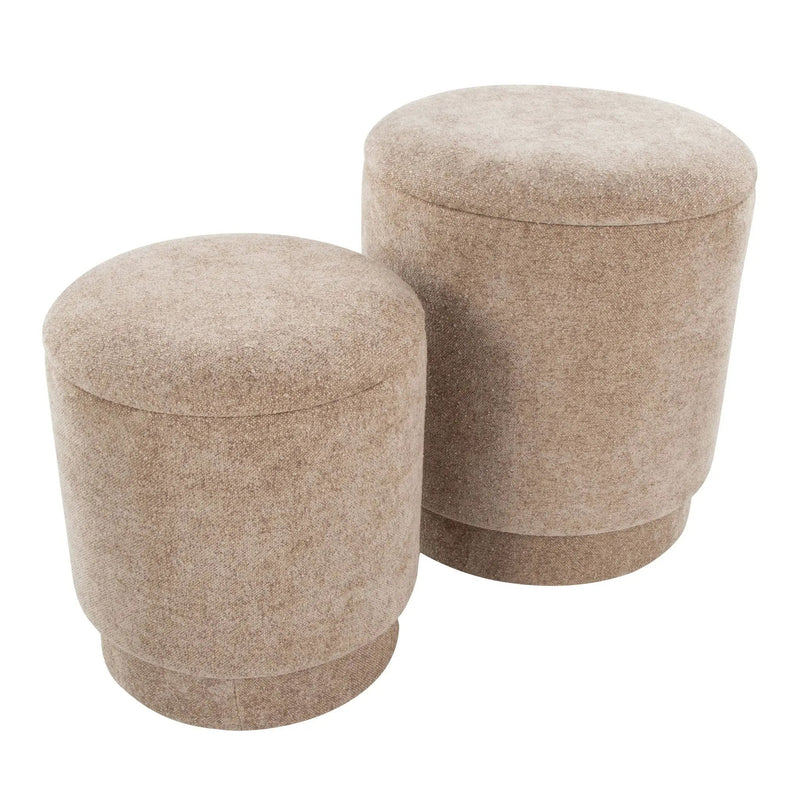 Marla - Upholste Contemporary Ottoman Set by Unique Piece Furniture