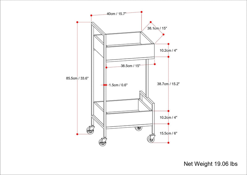 Hobbs - Bar Cart - Natural by HouseOfZazla