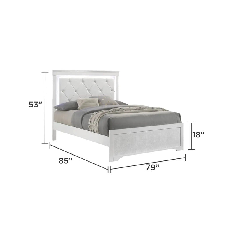 Blaze - Modern Bedroom Set With LED Headboard by HouseOfZazla