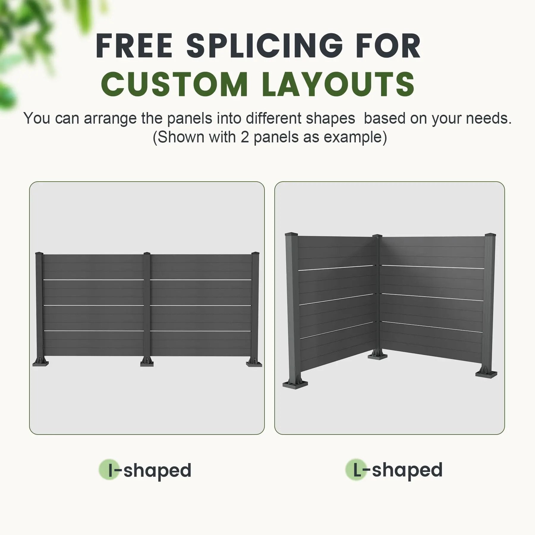 50" W x 49" H Outdoor Privacy Screen, Air Conditioner Fence, All-Weather Vinyl Privacy Fence Screens with Aluminum by HouseOfZazla