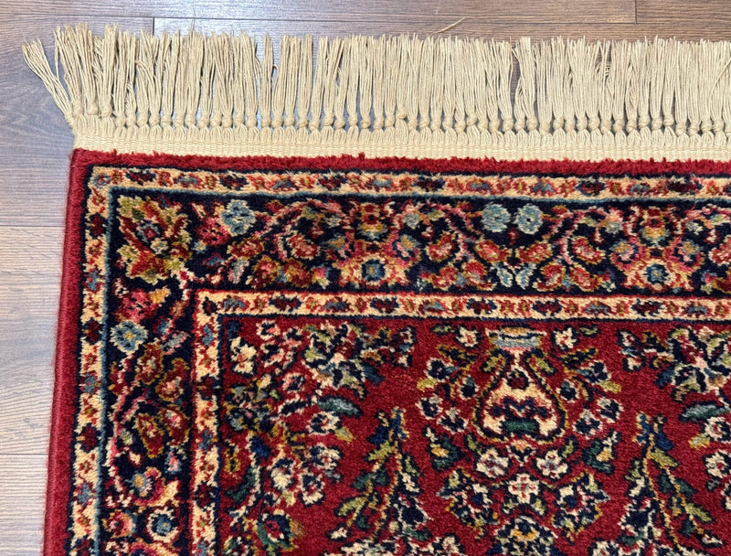 Karastan Runner Rug 2.6 x 8.6, Red Sarouk #785, Original 700 Series, Wool, Rare by Jewel Rugs