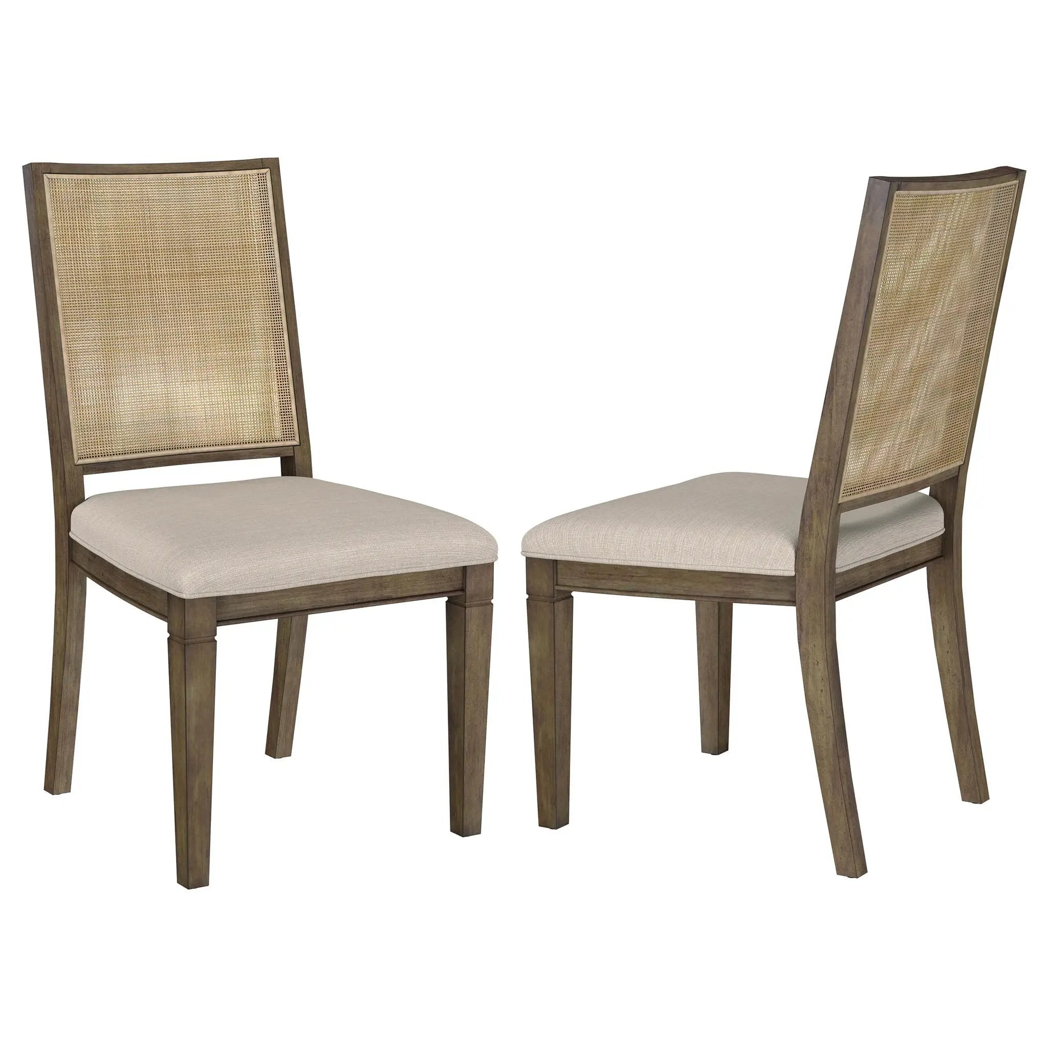 Stewart - Back Dining Side Chair (Set of 2) - Light Brown by HouseOfZazla