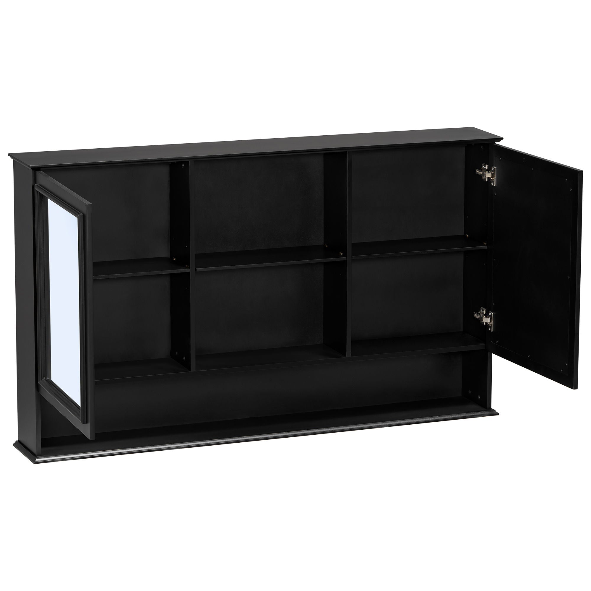 Wall Mounted Bathroom Medicine Cabinet With Double Mirrored Doors by HouseOfZazla