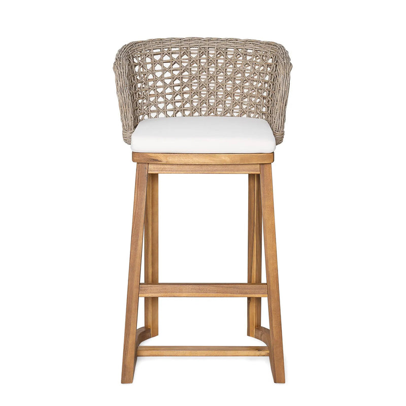 Outdoor Acacia Wood Bar Stools (Set of 2) by HouseOfZazla