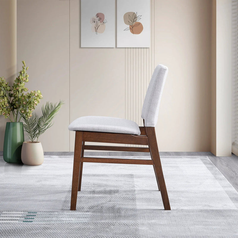 Gusto - Dining Chair (Set of 2) - Brown / Light Gray by HouseOfZazla