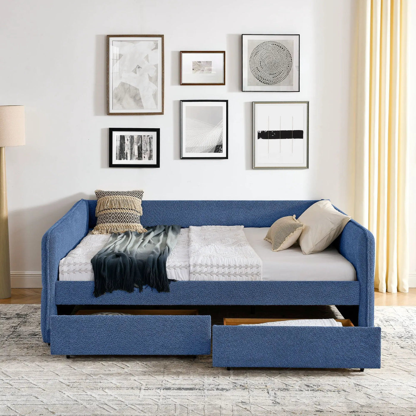 Upholstered Daybed & 2 Drawers by Unique Piece Furniture