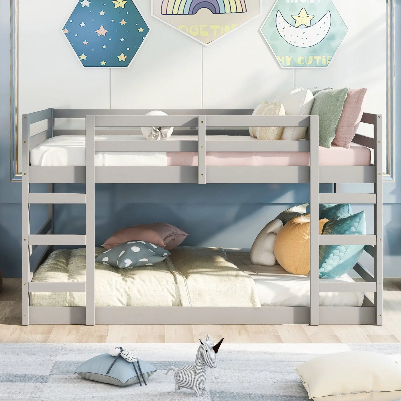 Solid Construction, Bunk Bed With Ladder by Unique Piece Furniture