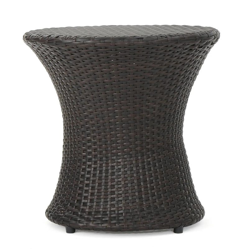 19" Kono Hourglass Table (No Glass Top) End Table by HouseOfZazla
