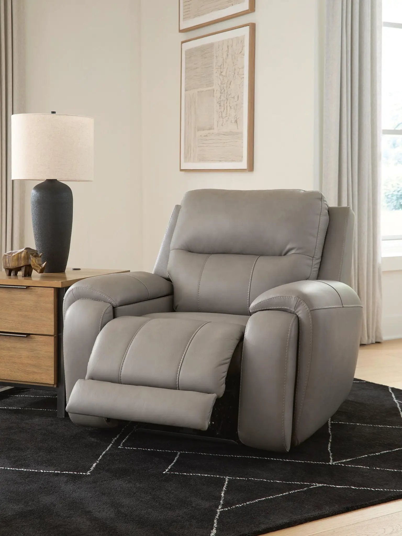 Real Moments - Power Recliner With Audio Seating - Ash by Unique Piece Furniture