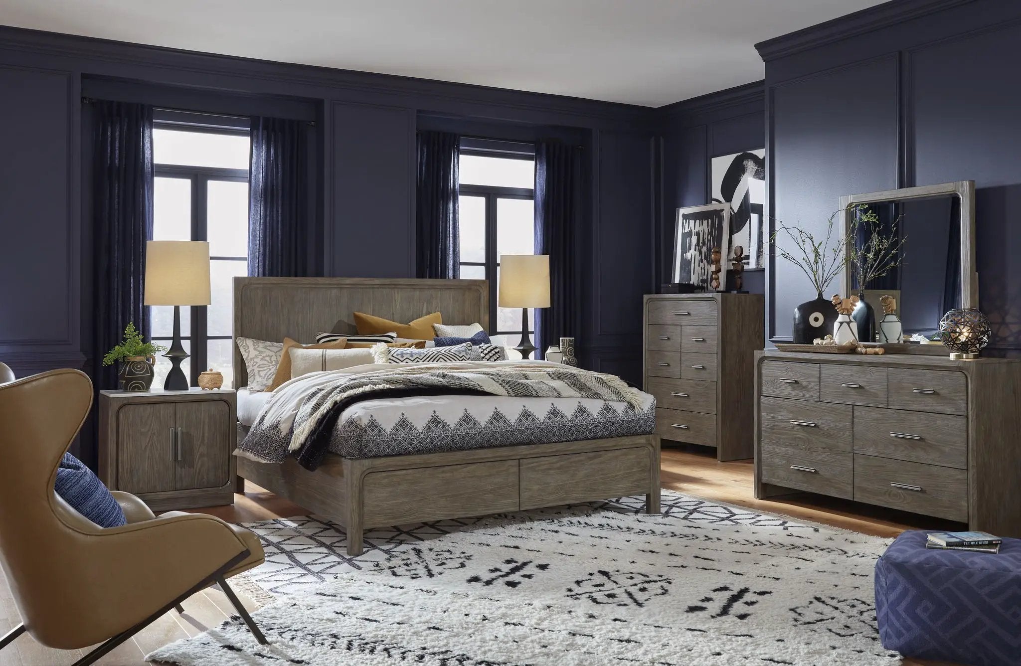 Westbourne - Door Nightstand - Dark Umber by Unique Piece Furniture